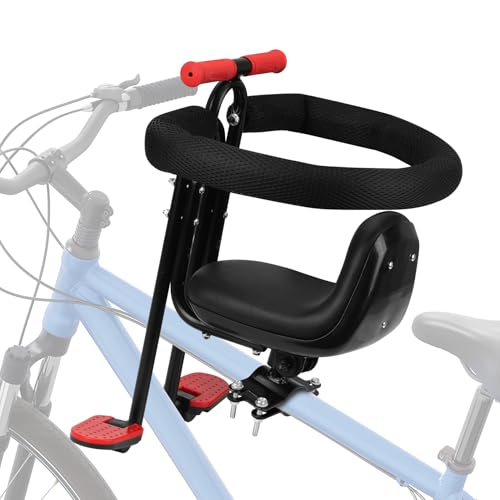 Kid's Front Mounted Bike Seat for Children 2-4 Years - Black