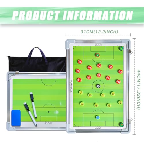 Magnetic Soccer Coaching Board - Portable Tactics Clipboard #1