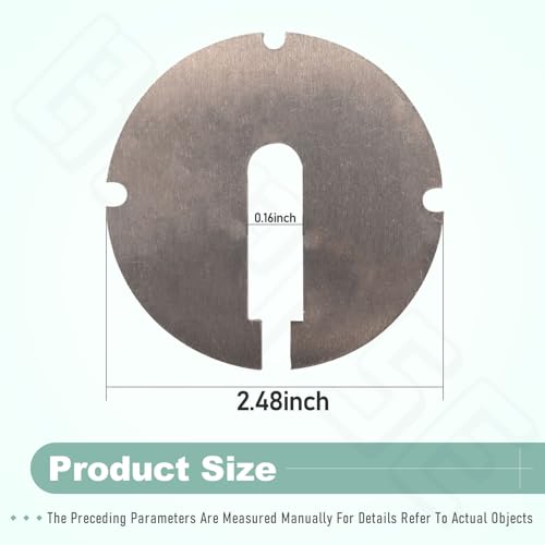 (Pack of 2) 426-02-063-0001 426-02-063-0002 Table Inserts (Diameter: 2.5 in, Thickness: 0.1 in) Compatible With Delta 14 Part/Rockwell 14" Band saws and 24" Scroll saws