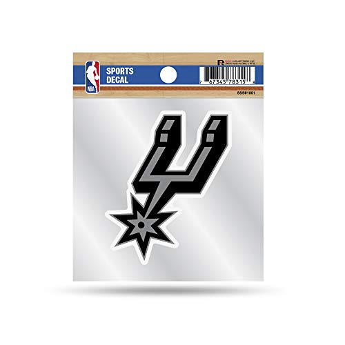 San Antonio Spurs 4" x 4" Sports Decal - Team Color