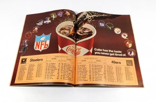 1968 NFL Football Program: 49ers vs Steelers, Nov 24