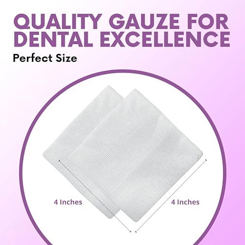 HEALQU 600 4x4 Inch Gauze Pads Multi-Pack - Soft Non-Woven Wound Dressings for First Aid & Medical Use