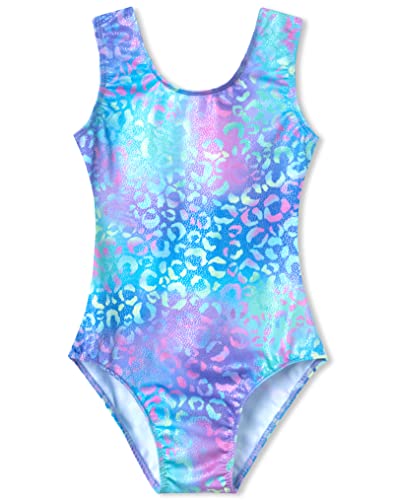 Girls Sparkly Gymnastics Leotard - Sleeveless One Piece Outfit