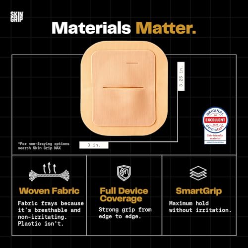 Skin Grip Tandem Mobi Adhesive Pocket Patch – Black, 5 Pack