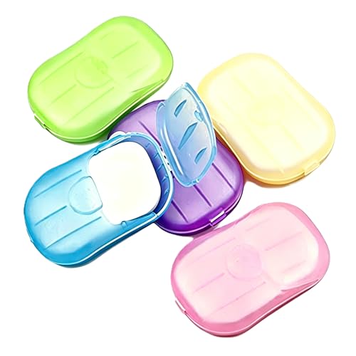 Disposable Soap Sheets - 5 Pack Portable Fragrant Hand Soap for Travel