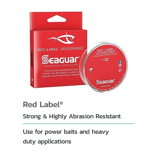 Seaguar Red Label Fluorocarbon Fishing Line 17lb / 200yds - Clear, Heavy-Duty