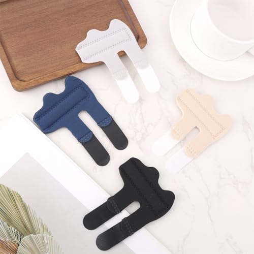 Finger Splints - 4pcs Finger Brace for Mallet & Sprains - Black, Beige, Grey, Dark Blue