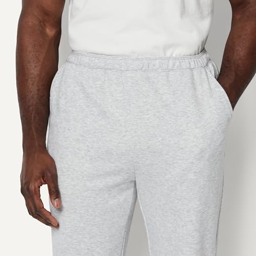 Men's Regular-Fit Soft Cotton Open-Hem Sweatpants - XX-Large Light Grey Heather