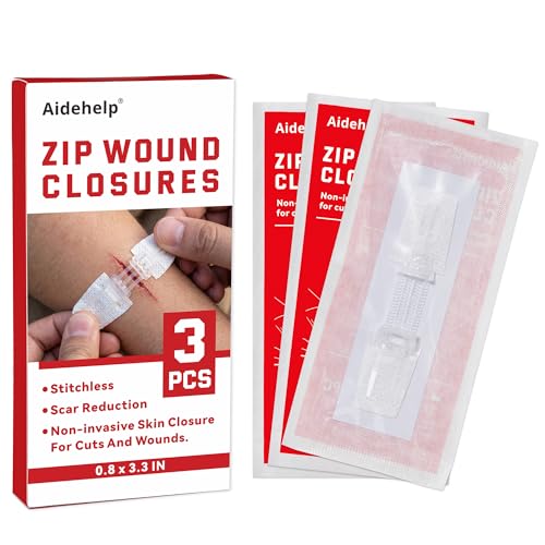 3 Pack Adjustable Needle-Free Wound Closure Strips for Minor Cuts