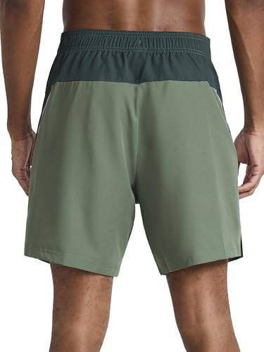 Reebok Men's Warm Up Training 7” Shorts - Large Duck Green