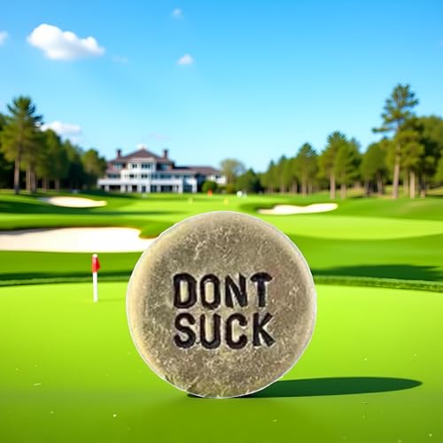 Funny Golf Ball Marker with Hat Clip - Don't Suck