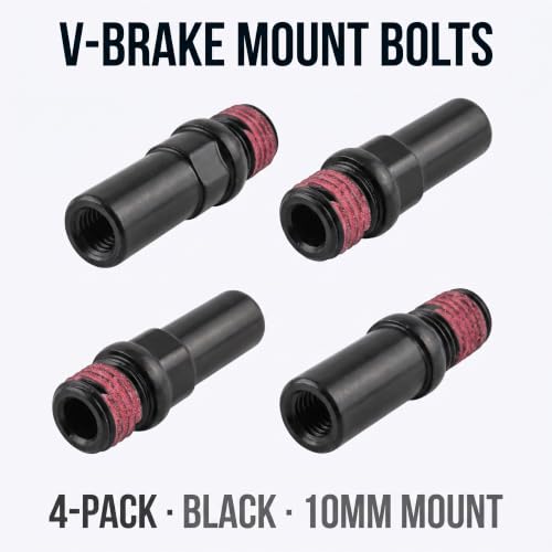 4 Pack Black Bike Brake Screws for 10mm V-Brake Mounts
