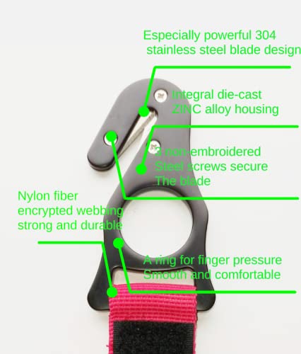 Paragliding Safety Harness with Kite Hook - Red/Black