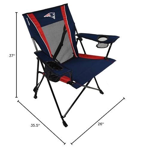 Kijaro Dual Lock Pro Folding Chair - New England Patriots Logo