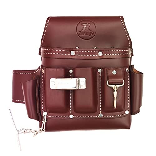 Zeluga 6 Pocket Leather Electrician Tool Pouch