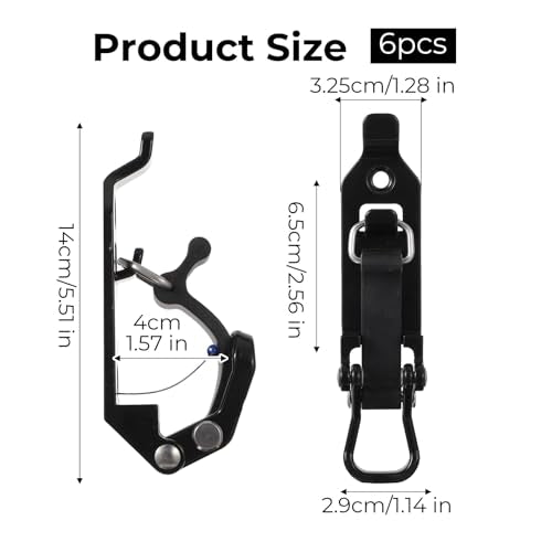 cobee 6Pcs Heavy Duty Shovel Holder for Truck, Shovel Mount for Roof Rack Metal Rubber Clamp Mounting Brackets Shovel Holder Clamp Wall Mount Kit Quick Release Axe Holder Mount Kit Car Accessories