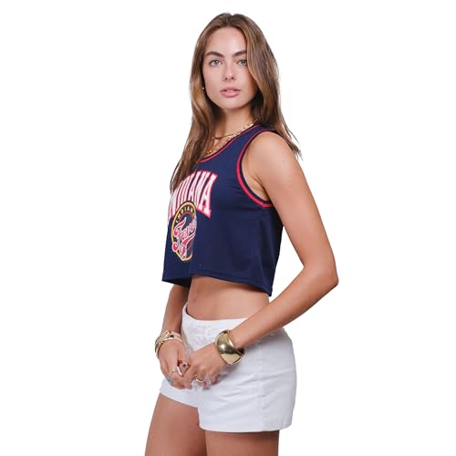 Women's WNBA Super Soft Mesh Crop Top Jersey - Indiana Fever Large