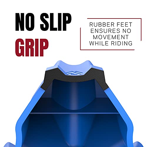 Indoor Cycling Trainer Front Wheel Riser Block - 3 Heights, Blue