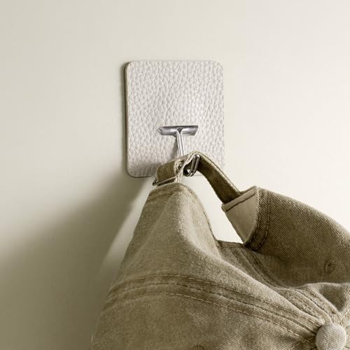 OLETHA Decorative Hook Covers Compatible with JINSHUNFA Transparent Adhesive Wall Hooks (Not Included), Set of 8 - Transform Your Command Strips into Designer Accents