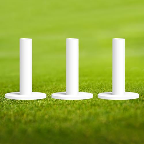 Golf Rubber Tees for Practice Mat - 3 Pack 2.75" White