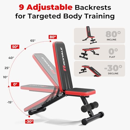 Adjustable Weight Bench for Home Gym - 660lb Capacity, XL