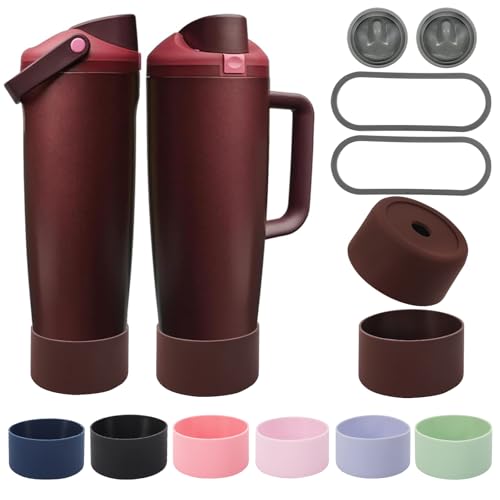 Replacement Silicone Stopper Boots for Owala Bottles - Black Cherry