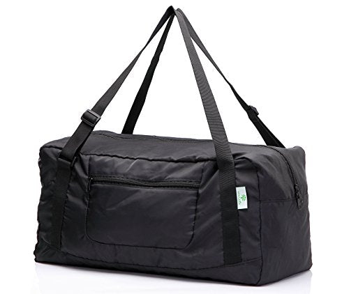 Foldable Travel Duffel Bag for Gym - Black Sport Bag