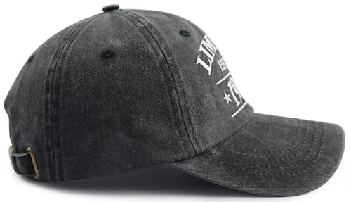 XacaYuerp Limited Edition 1950s Baseball Cap Embroidered Hat – Black 1956, for Women & Men