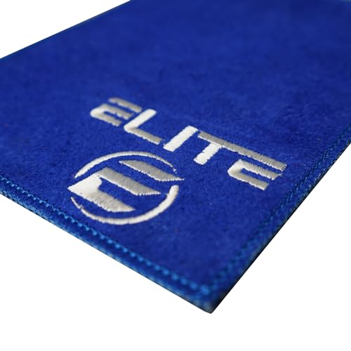 ELITE Royal Blue Leather Bowling Shammy Pad Premium Ball Cleaner