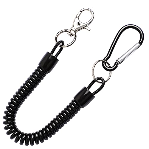 Retractable Spiral Fishing Lanyard with Lobster Clasp