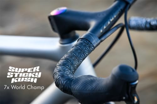 Supacaz Super Sticky Kush Bike Handlebar Tape Oil Slick Star Plugz