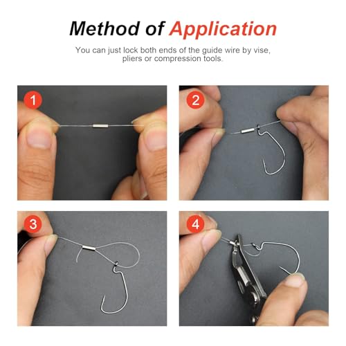 Copper Crimp Sleeves Kit for Fishing Leaders - 250pcs Single Barrel Set