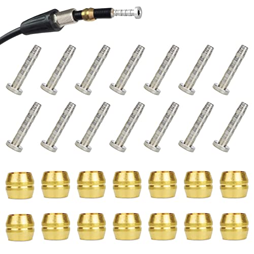 14 PCS Brake Olive and Barb Kit for Shimano BH90 - Hydraulic Disc Brake Fittings