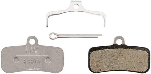 Shimano Disc Brake Pad D03S-RX, Resin Compound, Stainless Steel Back Plate, Pair, Bicycle