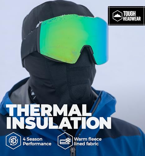 Winter Balaclava Ski Mask - One Size Black Face Mask for Men & Women
