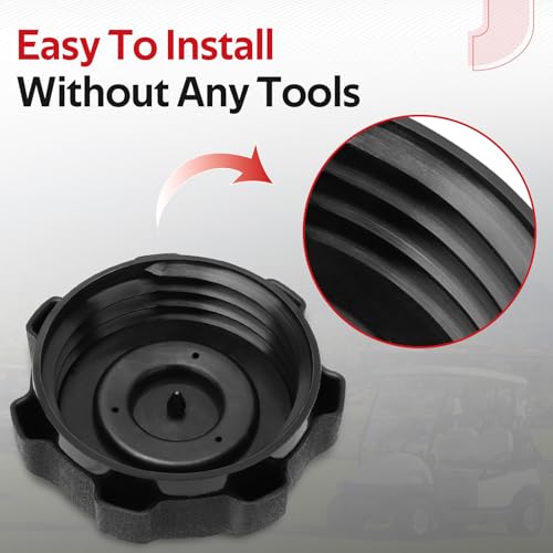 Gas Cap for EZGO TXT & Club Car DS Golf Carts - Nylon