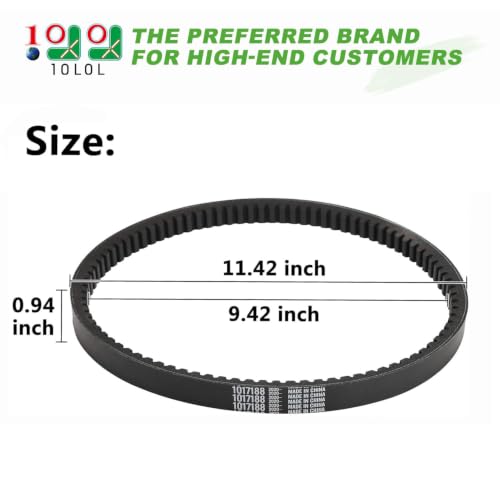 10L0L Club Car DS Drive Belt 1988-1991 Heavy Duty Replacement 1014081/1017188