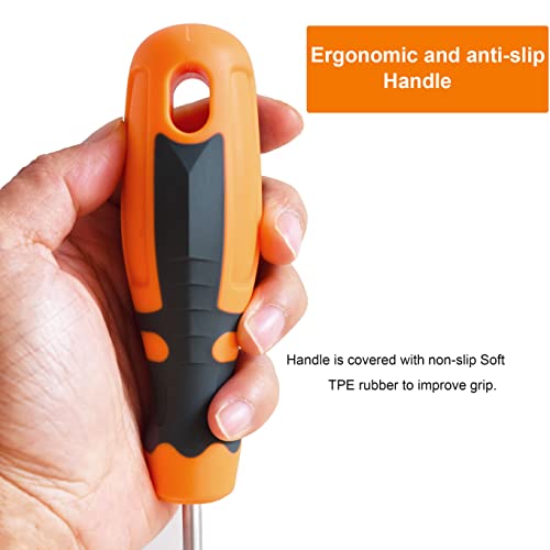 T15 Torx Screwdriver Extra Long, SKZIRI 12inch T15H Long Torx Security Screwdriver Blade Length S2 Steel (T15)