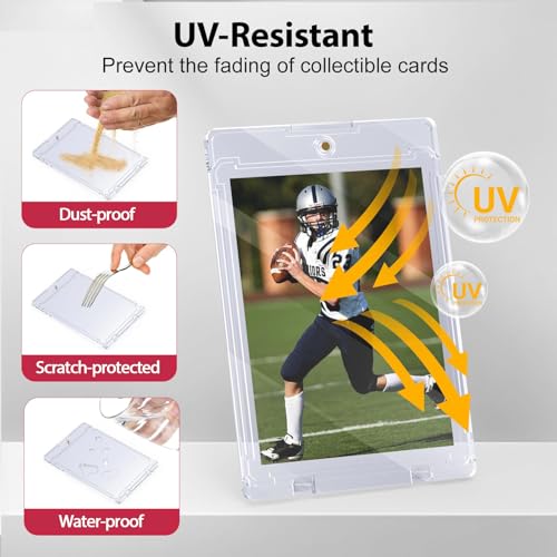 Magnetic Card Holder - 25 Pack, 35PT Slim UV Protection for Trading Cards
