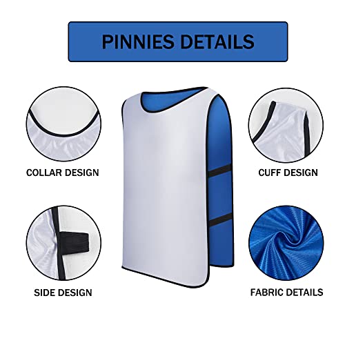 12 Pack Reversible Scrimmage Vests for Kids & Adults