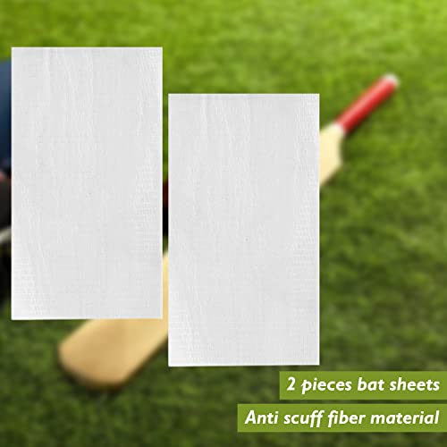 Transparent Cricket Bat Anti-Scuff Protection Sheets - 2 Pack