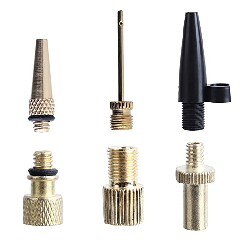 6 Pcs Air Pump Needle Adapter Set for Balls, Bikes, and Balloons