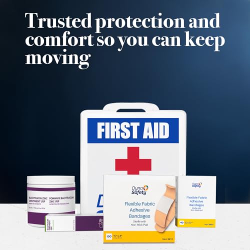 Flexible Fabric Adhesive Bandages - Sterile Non-Stick Pads - 3/4x3" - Box of 100