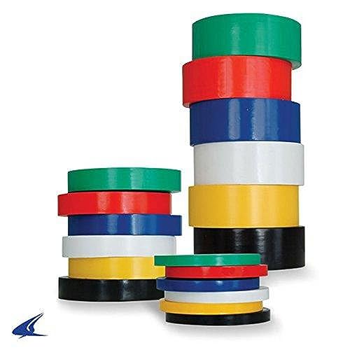 Champro Floor Tape Black 1-Inch x 60 Yard, Heavy Gauge PVC Adhesive