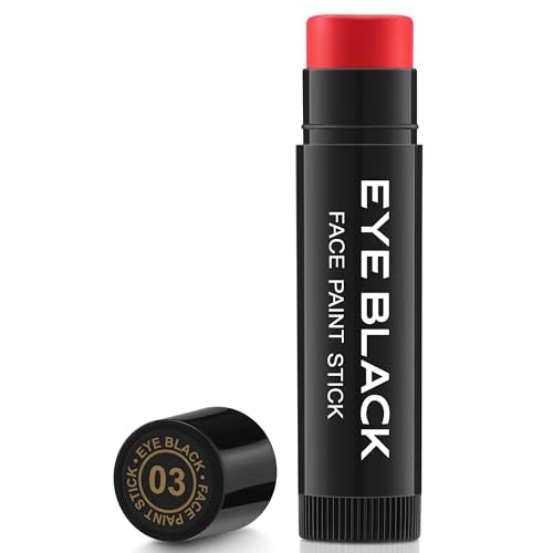 Anti-Glare Eye Black Sports Grease Stick - Red