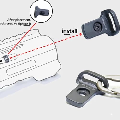Two Point and Traditional Sling Strap Mount - Black