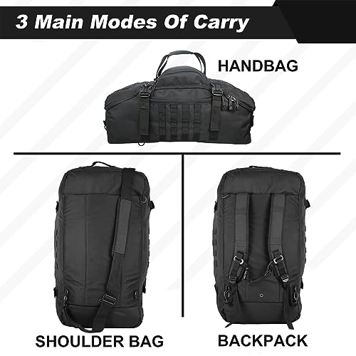 3-in-1 Military Backpack Duffle Bag for Travel & Gym