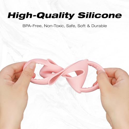 Silicone Tumbler Handle 2-Pack for 12-15oz Kids Cups - Pink & Purple