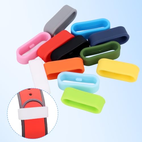 Silicone Strap Rings for Magic Band - 12 Pack Multi-Color Set