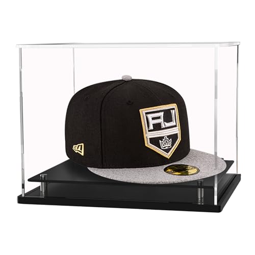 Clear Acrylic Hat Display Case for Baseball Caps & Mini Helmets